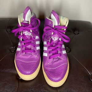 Purple adidas